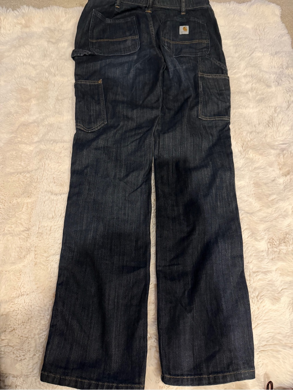Carhartt Men's Dark Blue Carpenter Jeans